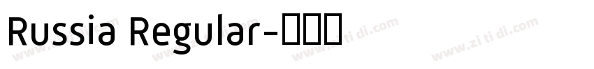 Russia Regular字体转换